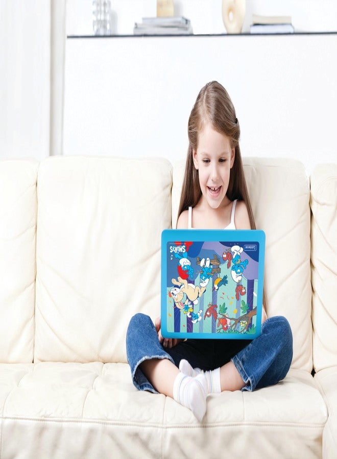 ليكسيبوك، السنافر، جهاز كمبيوتر تعليمي ثنائي اللغة (إسبانية/إنجليزية)، لعبة للأطفال مع 124 نشاطًا وألعابًا في اللغة والكتابة والرياضيات والمنطق والموسيقى، أزرق، JC598SFi2 - Image 4